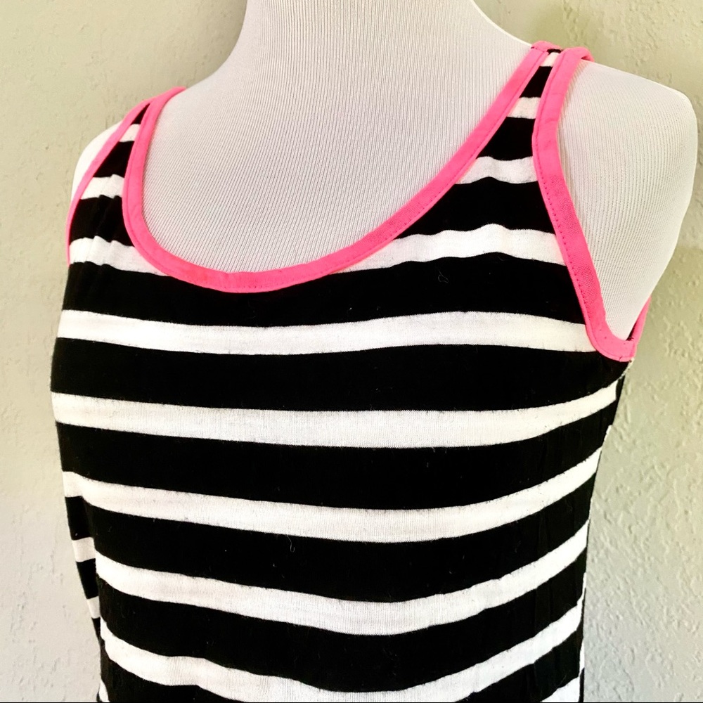NWOT One Clothing Ruched Stripe Tank Top, L (Jrs) - Picture 5 of 11
